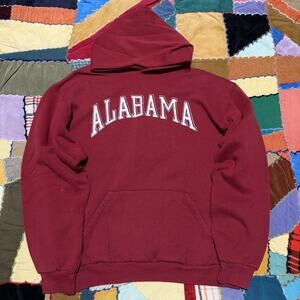Vintage 90s Alabama Crimson Tide Red Spellout Hoodie (Tagless) Large